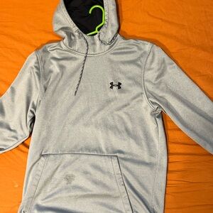 Grey under armour hoodie men size medium